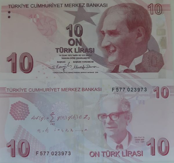 Бона 10 лир 2013г Турция
