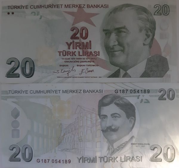 Бона 20 лир 2013г Турция