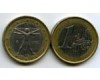 Монета 1 евро 2002г Италия