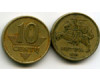 Монета 10 сенти 1999г Литва