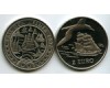 Монета 2 евро 1997г корабль и чайка Нидерланды