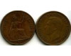 Монета 1 пенни 1937г Великобритания