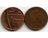 Монета 1 пенни 2008г нт Англия