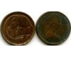 Монета 1 цент 1967г Австралия