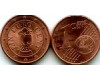 Монета 1 евроцент 2017г Австрия
