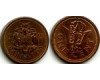 Монета 1 цент 1991г Барбадос