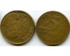 Монета 25 сентавос 2002г Бразилия