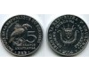 Монета 5 франков 2014г ворон Бурунди