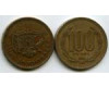 Монета 100 песо 1994г Чили