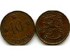 Монета 10 пенни 1937г Финляндия