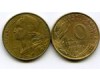 Монета 10 сентимов 1967г Франция