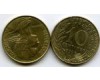 Монета 10 сентимов 1995г Франция