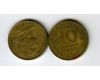 Монета 10 сентимов 1968г Франция