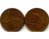 Монета 2 евроцента 1999г Франция