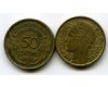 Монета 50 сентимов 1938г Франция