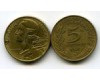 Монета 5 сентим 1971г Франция
