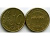 Монета 10 евроцентов 2002г F Германия