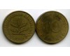 Монета 10 пфенингов 1984г G Германия