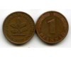 Монета 1 пфенинг 1987г D Германия