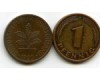 Монета 1 пфенинг 1992г J Германия
