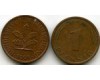 Монета 1 пфенинг 1991г A Германия