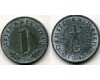 Монета 1 рейхспфенинг 1941г В Германия
