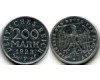 Монета 200 марок 1923г F Германия