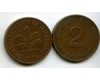 Монета 2 пфенинга 1978г G Германия