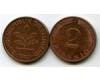 Монета 2 пфенинга 1990г J Германия