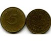 Монета 5 пфенинг 1986г F Германия