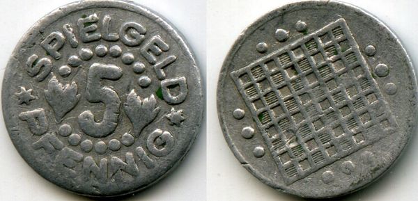 Монета 5 фенингов нотгельд Германия