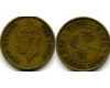 Монета 10 цент 1950г прерывистый Гонконг