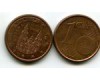 Монета 1 евроцент 2008г Испания