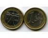 Монета 1 евро 2006г Италия