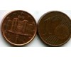 Монета 1 евроцент 2015г Италия