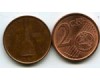 Монета 2 евроцента 2011г Италия