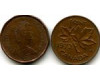 Монета 1 цент 1972г Канада