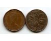 Монета 1 цент 1974г Канада
