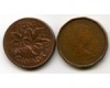Монета 1 цент 1977г Канада