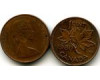 Монета 1 цент 1980г Канада
