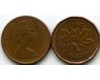 Монета 1 цент 1982г Канада