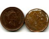 Монета 1 цент 1991г Канада