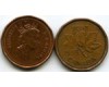 Монета 1 цент 1995г Канада
