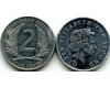 Монета 2 цента 2011г Карибские острова