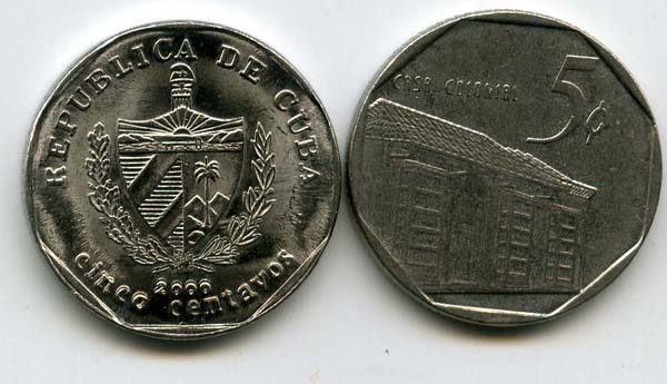 Монета 5 сентавос 2000г Куба