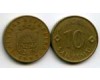 Монета 10 сентим 1992г Латвия