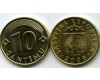 Монета 10 сентим 2008г ац Латвия