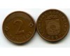 Монета 2 сентима 2007г Латвия