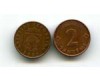 Монета 2 сентима 2000г Латвия