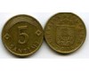 Монета 5 сентим 2006г Латвия Монета 5 сентим 2006г Латвия